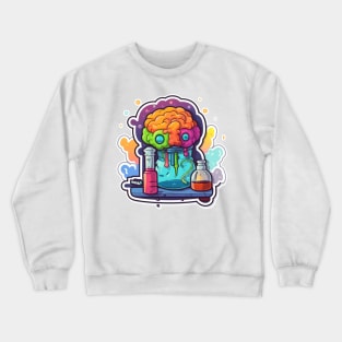 Think Outside The Box With Brain Art Crewneck Sweatshirt